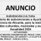 Convocatoria de subvenciones a Ayuntamientos de la Provincia de Alicante, para la realización de actividades culturales, musicales y escénicas. Anualidad 2024