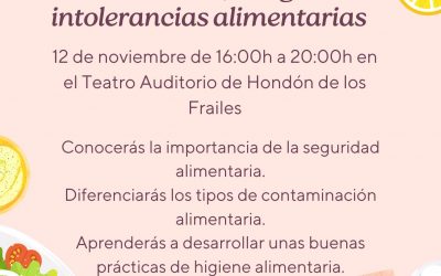 Certificado de manipulador de alimentos, alergias e intolerancias alimentarias