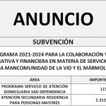 “CONTRATO PROGRAMA 2021-2024 PARA LA COLABORACIÓN Y COORDINACIÓN INTERADMINISTRATIVA Y FINANCIERA EN MATERIA DE SERVICIOS SOCIALES CON LA MANCOMUNIDAD DE LA VID Y EL MÁRMOL”